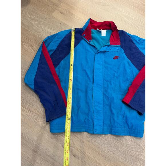Vintage 90s Nike Color Block Wind Breaker Coat Track Jacket M Grunge Skate - Picture 2 of 4